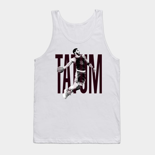 Jayson Tatum Tank Top by ConcreteBasketballDesign